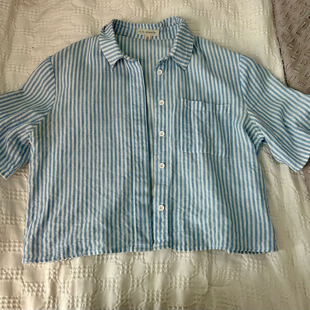 Blue Striped Shirt size M